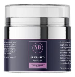 NR Aesthetics & Skin Dermalift+ Eye Lift Gel for dark circles.